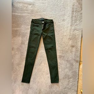 American Eagle dark green jegging